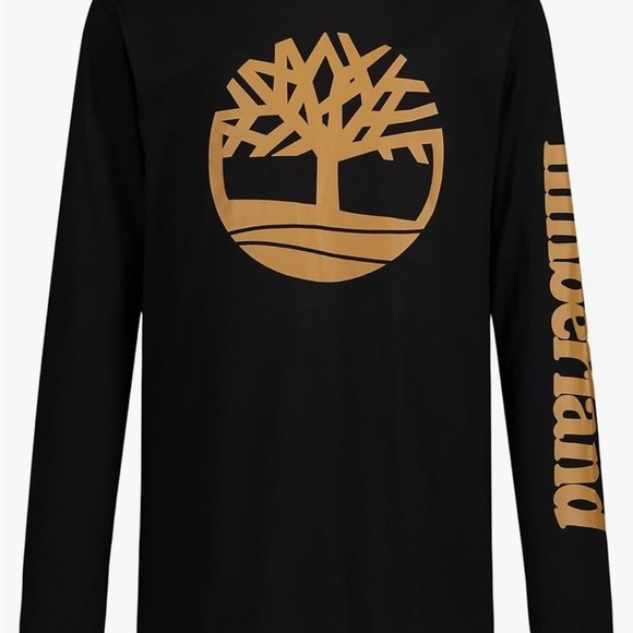 Timberland Boys' Long-Sleeve Crew Neck T-Shirt, Tee ahit, boys shirt - Picture 7 of 10